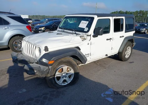 2020 Jeep Wrangler Unlimited Sport S 4X4 из США, поврежденный, VIN 1C4HJXDG3LW298707